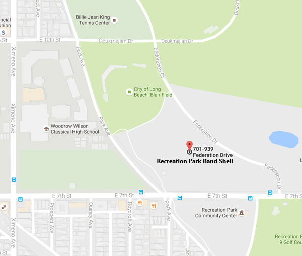 Recreation Park Band Shell Google Map