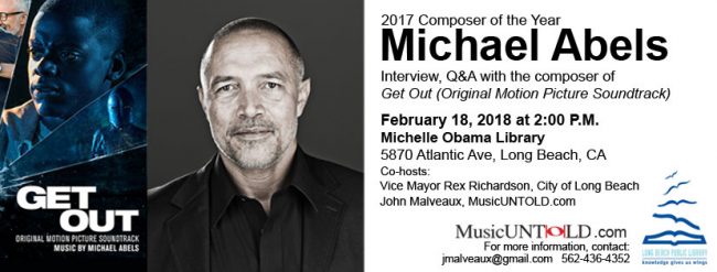 Michael Abels 2017 MusicUNTOLD Composer of the Year